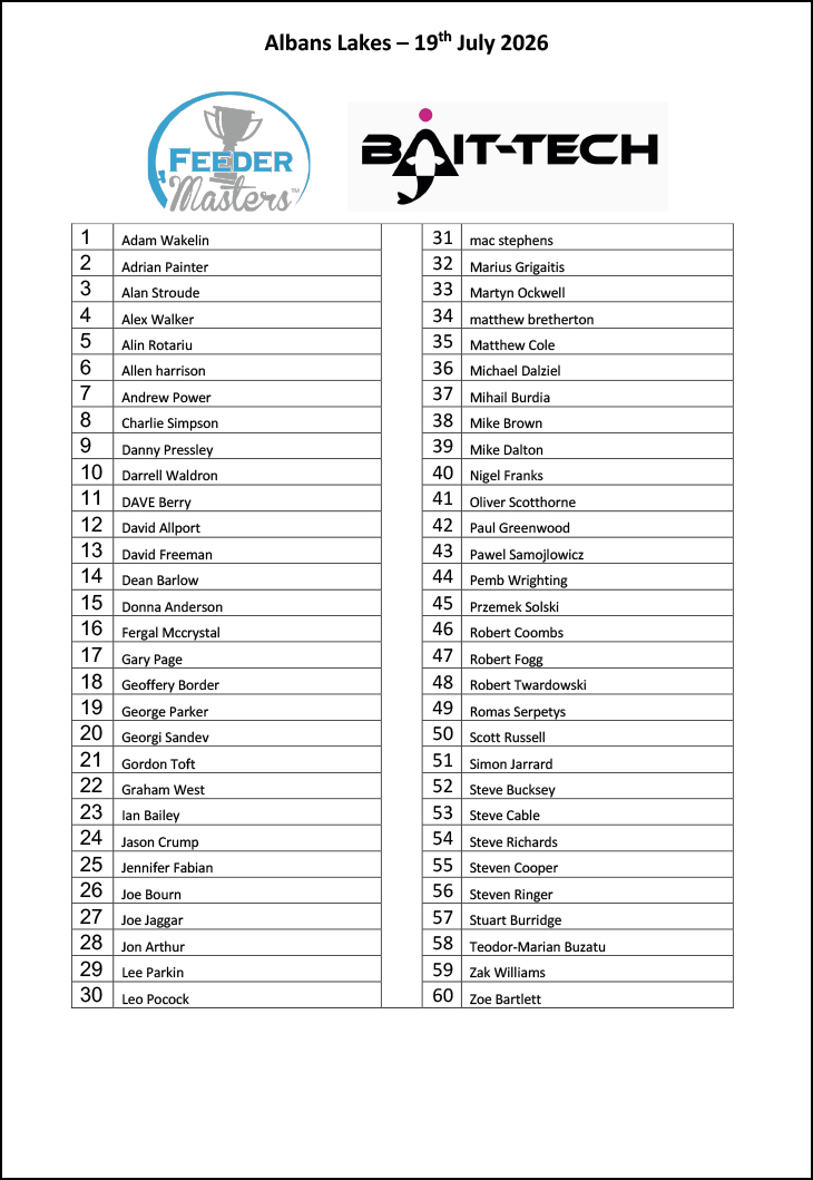 Q18 Albans Lakes 19th July 2026