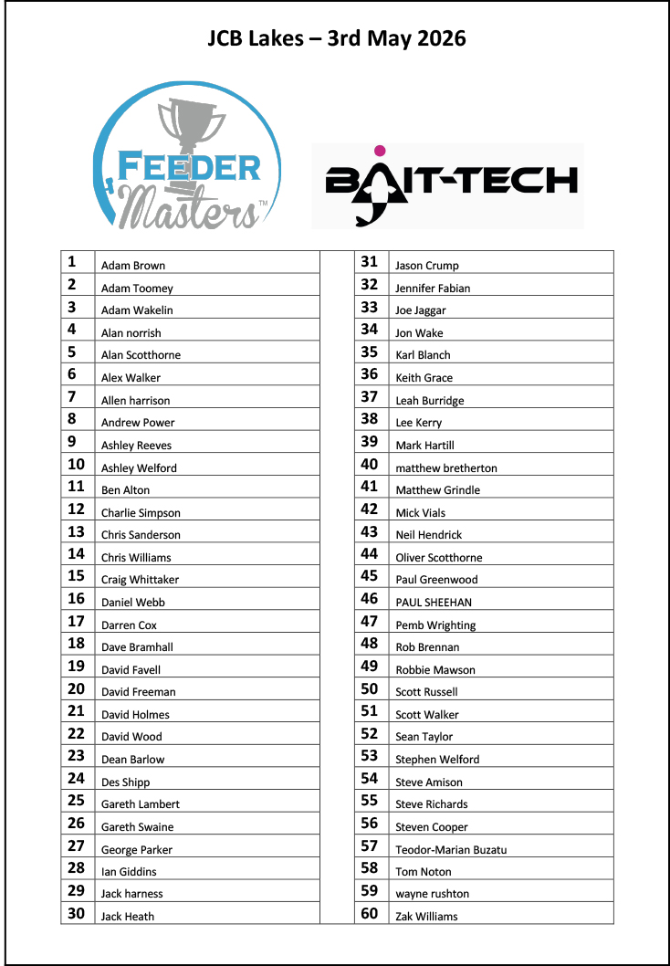 Q7 JCB Lakes 3rd May 2026
